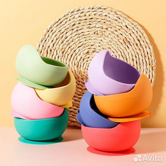 Детская посуда для кормления ложка миска нагрудник