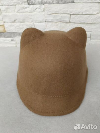 Шапка для девочки с ушками Zara, размер 54. Новая