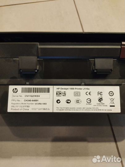 Принтер HP Deskjet 1000 Printer J110a