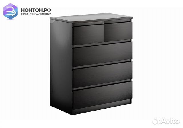 Комод Мальта 5 ящиков дуб венге