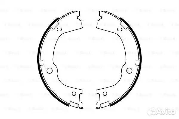 Колодки тормозные барабанные зад