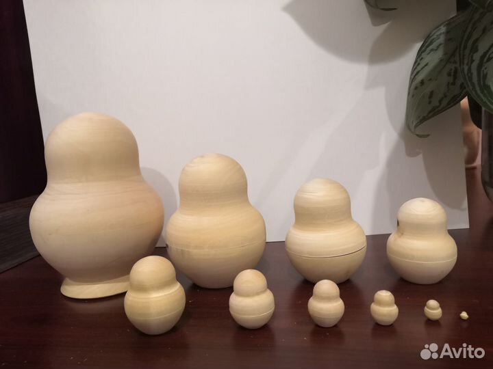 Заготовка из липы Матрёшка 10-ти местная