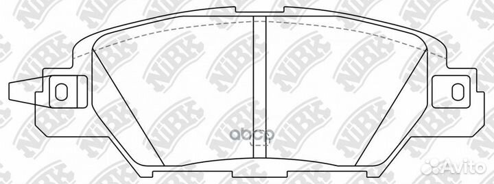 Колодки торм.зад. PN5818 NiBK