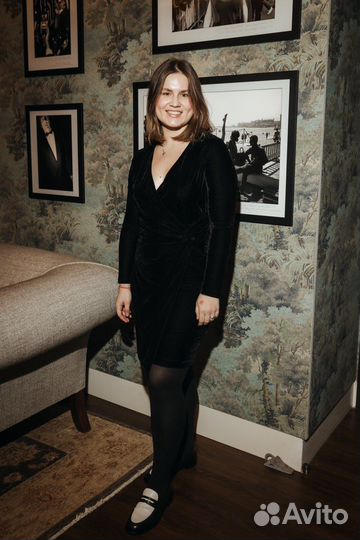 Бархатное платье