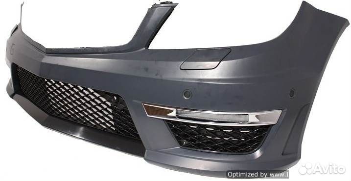 Передний бампер AMG для Mercedes W204 c 2012