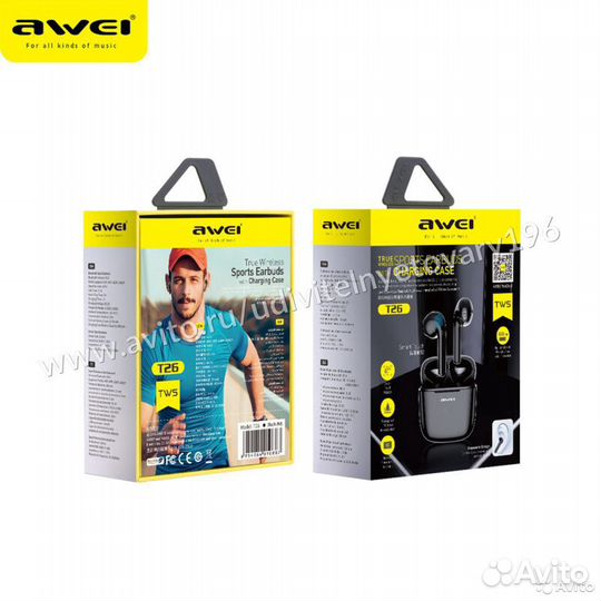 Беспроводные наушники awei T26