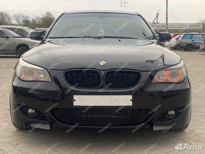 Крышки зеркал BMW 5 E60 E61 дорест стиль М черные