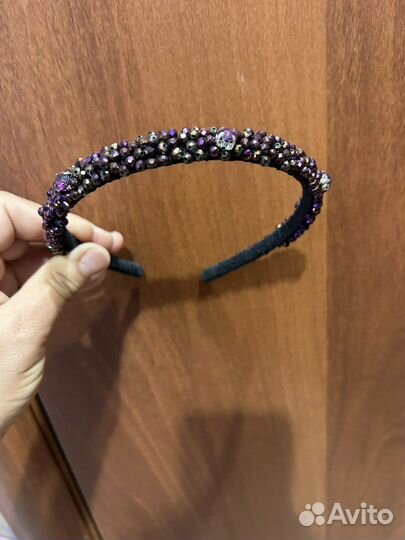 Ободок для волос со стразами
