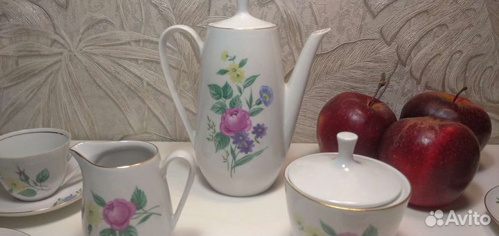 Кофейный сервиз гдр фарфор