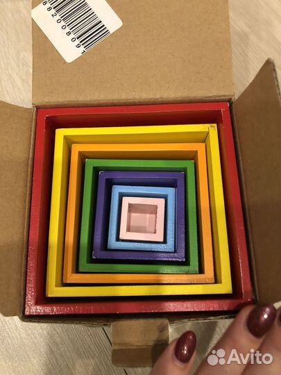 Деревянные игрушки пазл и кубики