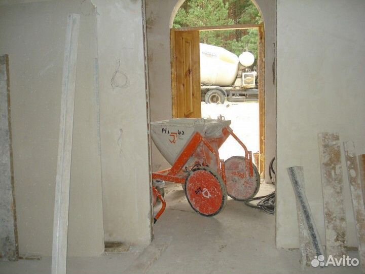 Штукатурка стен механическая машинная