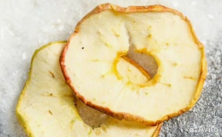 Фруктовые чипсы яблоко зелёное