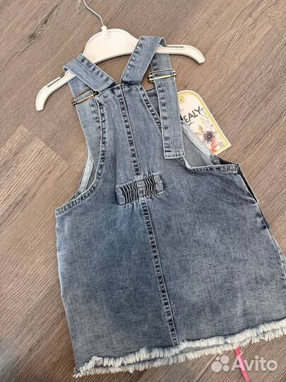 Джинсовый сарафан для девочки 92