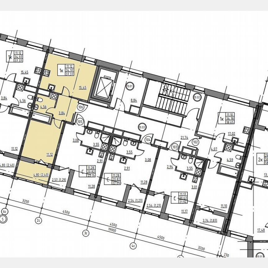 1-к. квартира, 37,4 м², 10/12 эт.