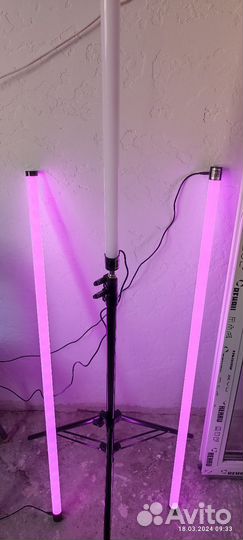 Лампа напольная торшер светильник RGB