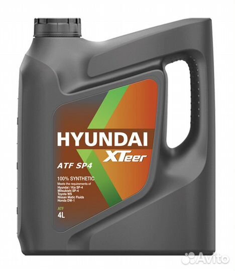 Масло трансмиссионное Hyundai XTeer ATF SP4 HP (AT