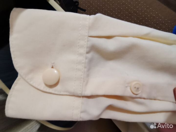 Кадетская рубашка кремовая