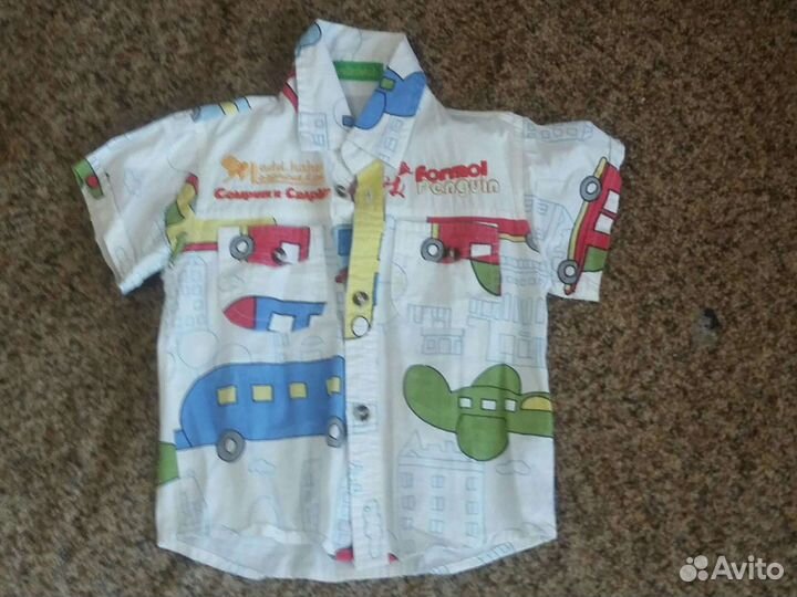 Рубашка на мальчика 92