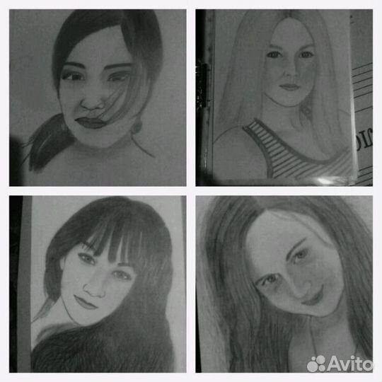 Пишу 3 D портреты карандашом с фото