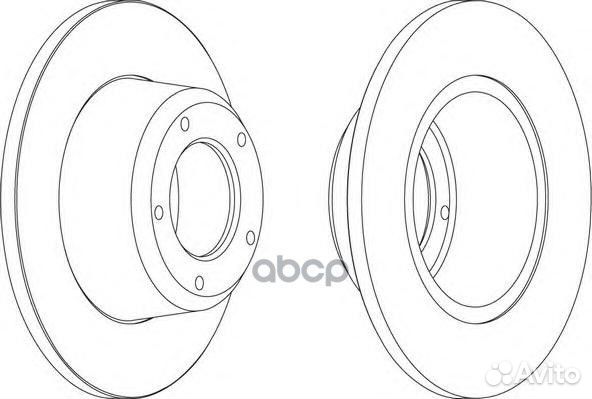 Диск тормозной передний 298x14 DDF246 Ferodo