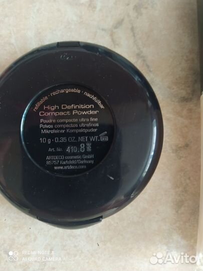 Тональный крем shiseido и пудра Artdeco