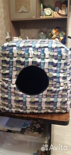 Лежанка домик для собаки