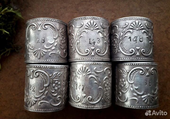 Кольца для салфеток мельхиор