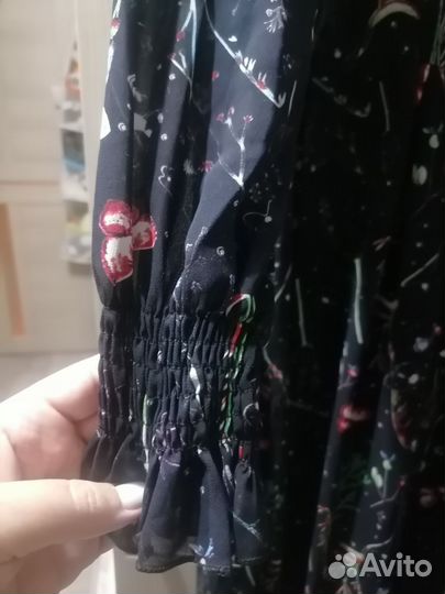 Шифоновое платье новое принт 