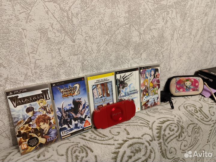 Sony PSP 2006 Deep Red Гонконг 64Гб редкие игры