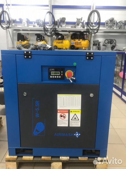Винтовой компрессор Аирмаш W-5,5R 750л/мин