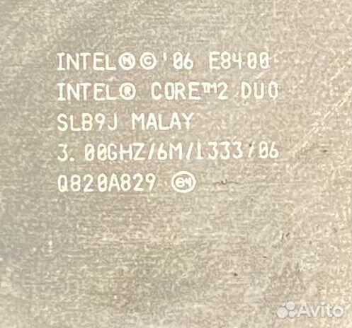 Материнская плата с процессором