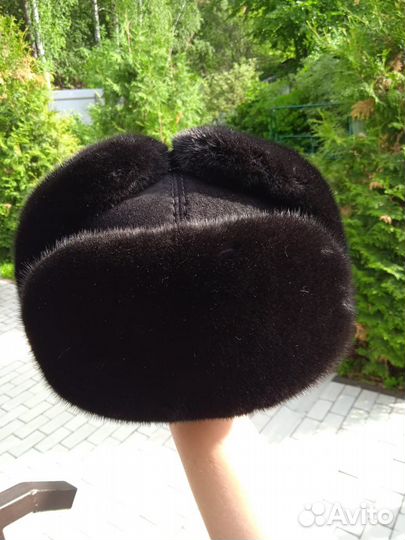 Норковая шапка мужская