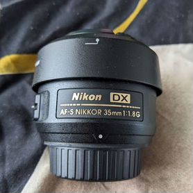 Объектив nikon nikkor AF-S 35mm f1.8 g dx