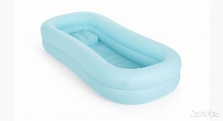 Надувная ванна для мытья на кровати