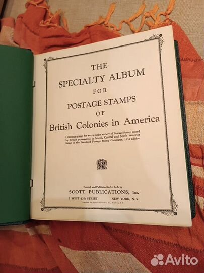 Альбом для марок Британская Америка
