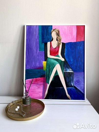 Интерьерная картина акрилом