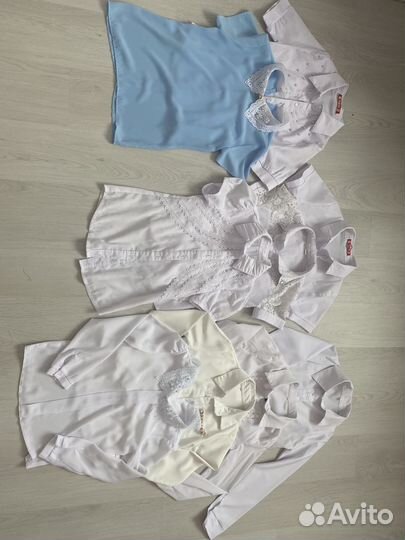 Блузки школьные 116,122, 128