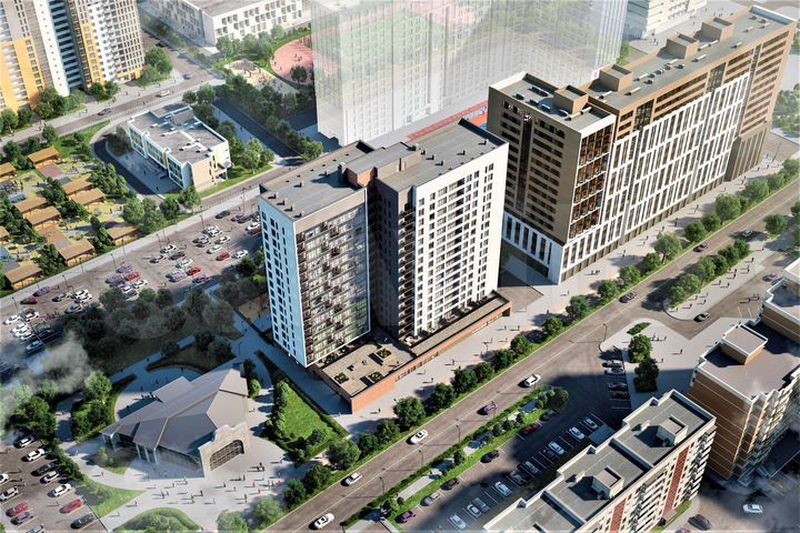 2-к. квартира, 43,7 м², 14/16 эт.