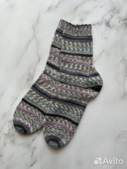 Вязанные носки ручной работы