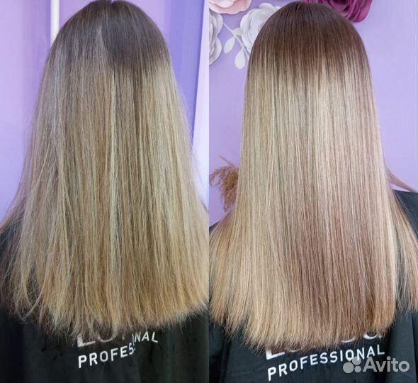 Кератин, прикорневой объем на кератине, ботокс