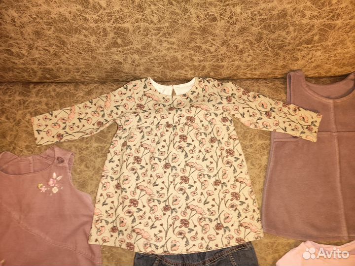 Брендовая одежда на девочку пакетом, 74-80