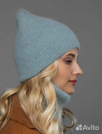 Шапка зимняя женская новая со снудом