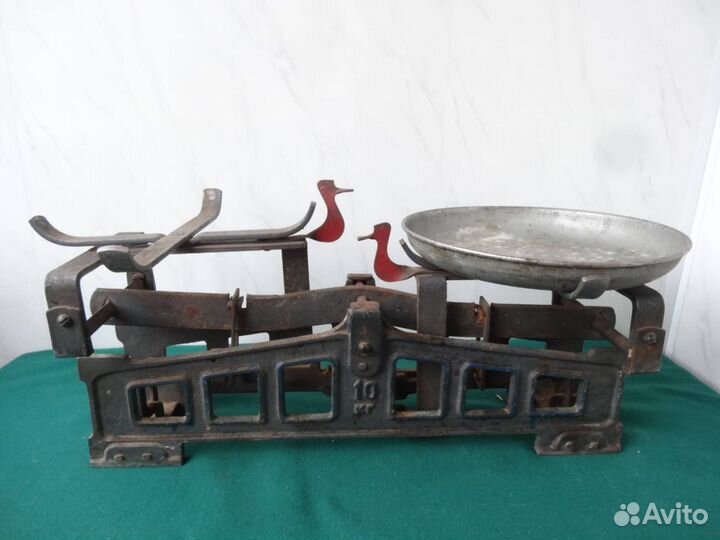 Весы чашечные, с гирями эпохи СССР, 1924 года