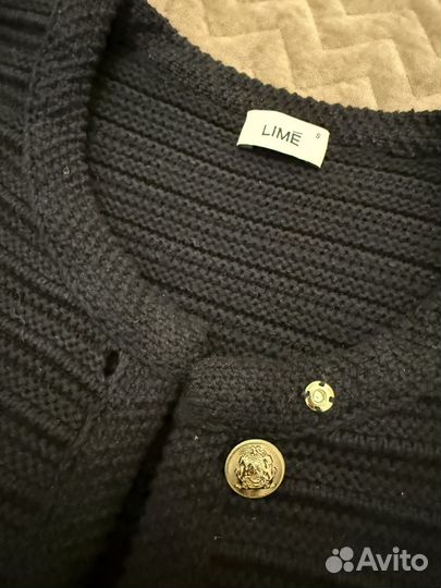 Кардиган жакет lime трикотаж черный новый