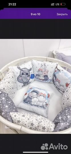 Бортики в детскую кроватку