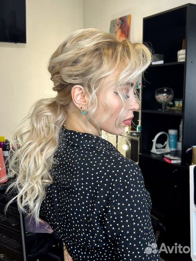 Укладка локоны