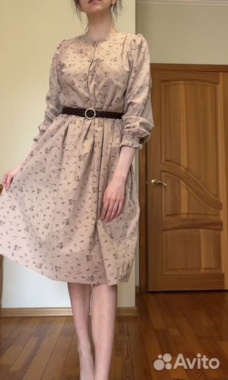 Платье из хлопка под винтаж