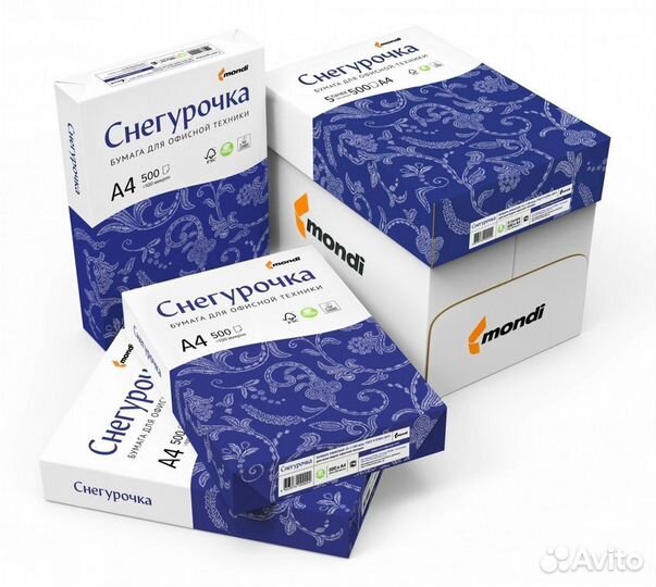 Офисная бумага А4 Снегурочка