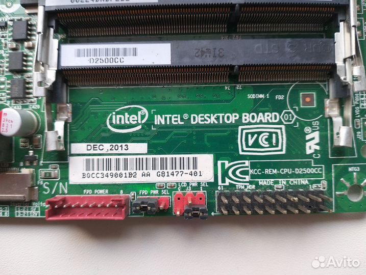 Материнская плата Mini-ITX Intel D2500HN Atom D250
