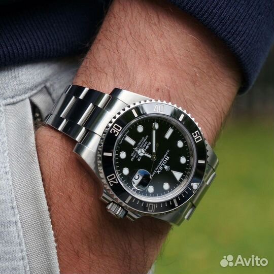 Часы rolex submariner Black Часы мужские rol